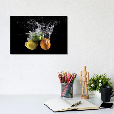 Citrus Splash by Mogyorosi Stefan - Wrapped Canvas Gallery-Wrapped Canvas Giclée