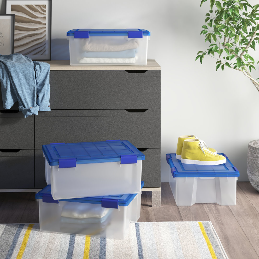 Weatherproof Clear Plastic Storage Tote (Set of 4) IRIS USA, Inc. 