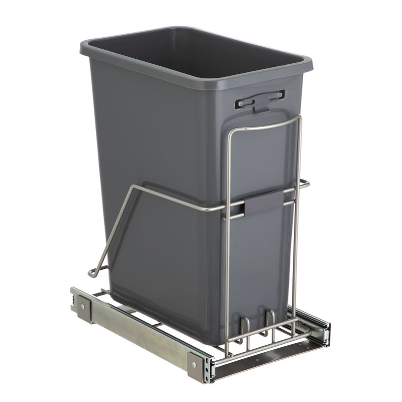 Poubelle coulissante en plastique 13 gallons