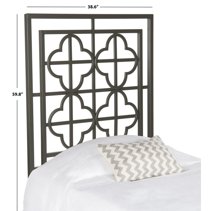 Lucinda Metal Headboard, Twin, Gunmetal