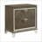Dark Champagne 2-Drawer Glamorous Modern Nightstand
