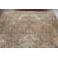 Tapis à motif géométrique vieilli Persian Heriz noué à la main 8 x 12