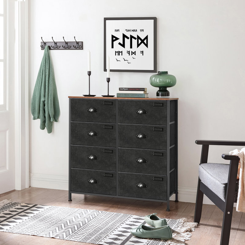 Aketzali 80 cm W Chest of 8 Drawers