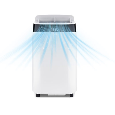 10000 BTU 3-in-1 Portable Air Conditioner with Remote, Quiet Sleep Mode & Energy Efficient Cooling for Home Indoor Use, Window Kit Included
