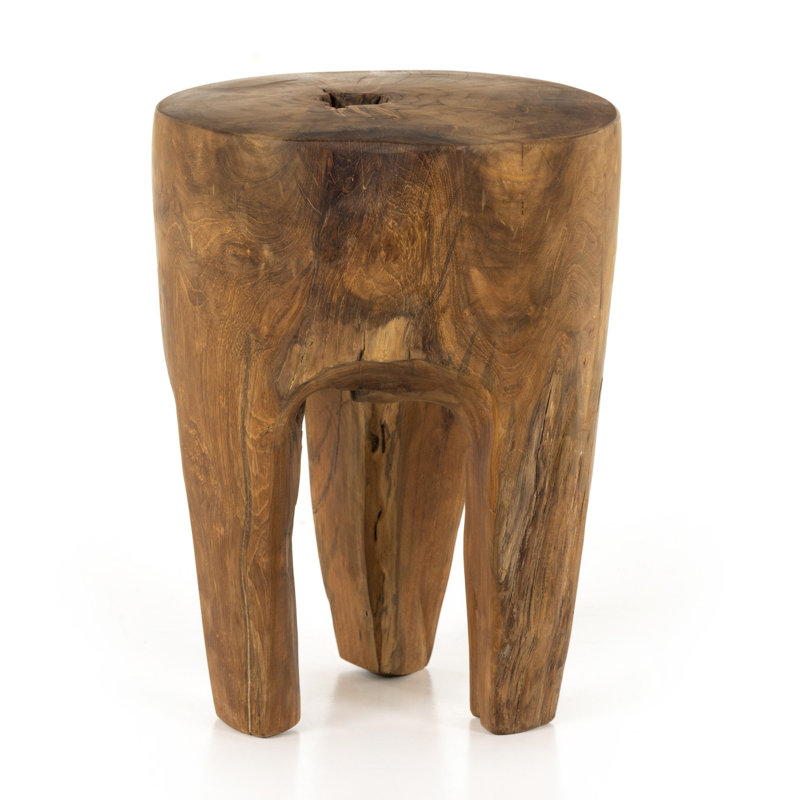 Kyra Outdoor Round Teak Side Table