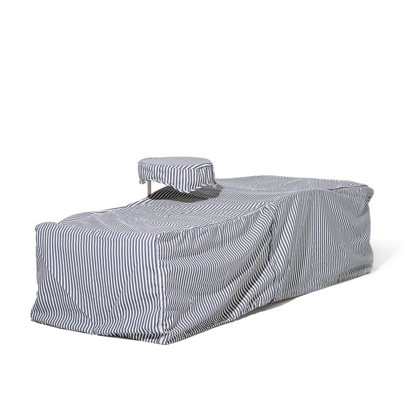 Sun Lounger Cover - Laurens Navy Stripe