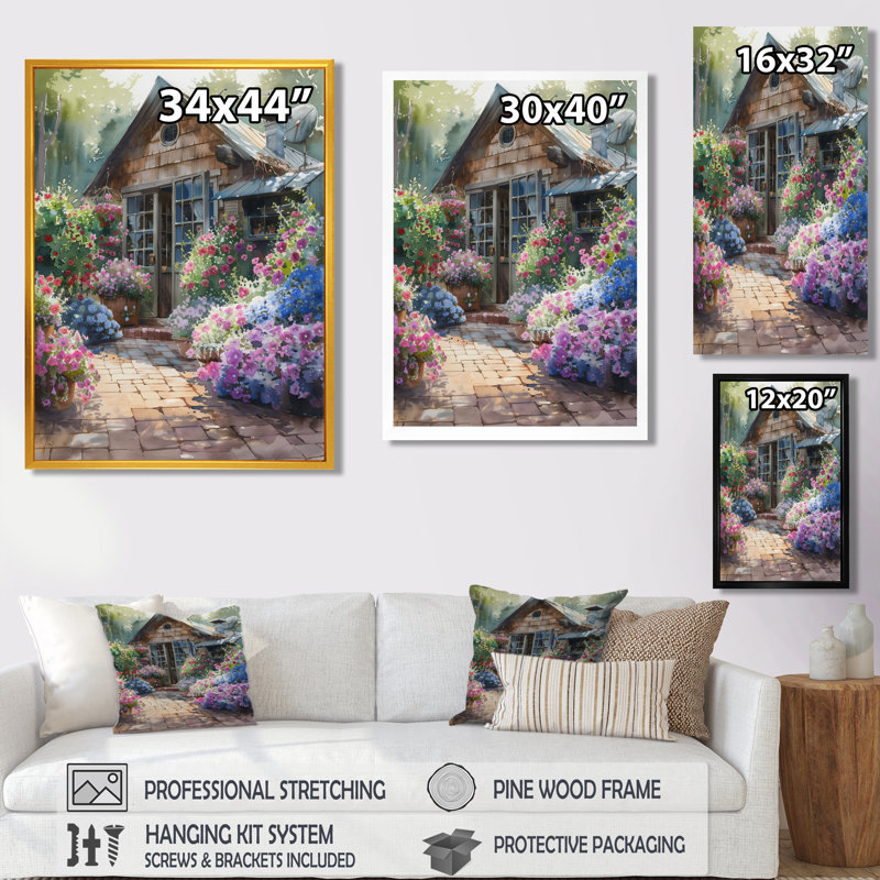 «Greenhouse» - Art mural, H 30 po x l 40 po, Toile tendue