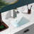 20" L x 14" W Ceramic Rectangular Undermount Bathroom Sink with Overflow