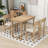 Laubin 6 - Piece Trestle Dining Set, Rectangular Dining Table and 4 Dining Chairs-235851633