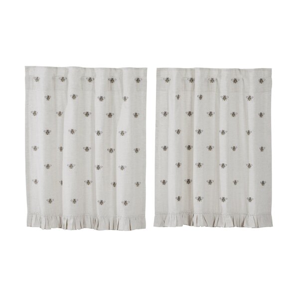 Kitchen Curtains Sets Bumble Bees | Wayfair