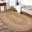 Tapis contemporain en jute / sisal tressé à la main Rael-822942013