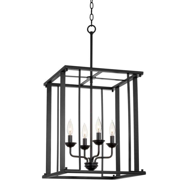 Hallveig 4 - Light Dimmable Lantern Square / Rectangle Chandelier