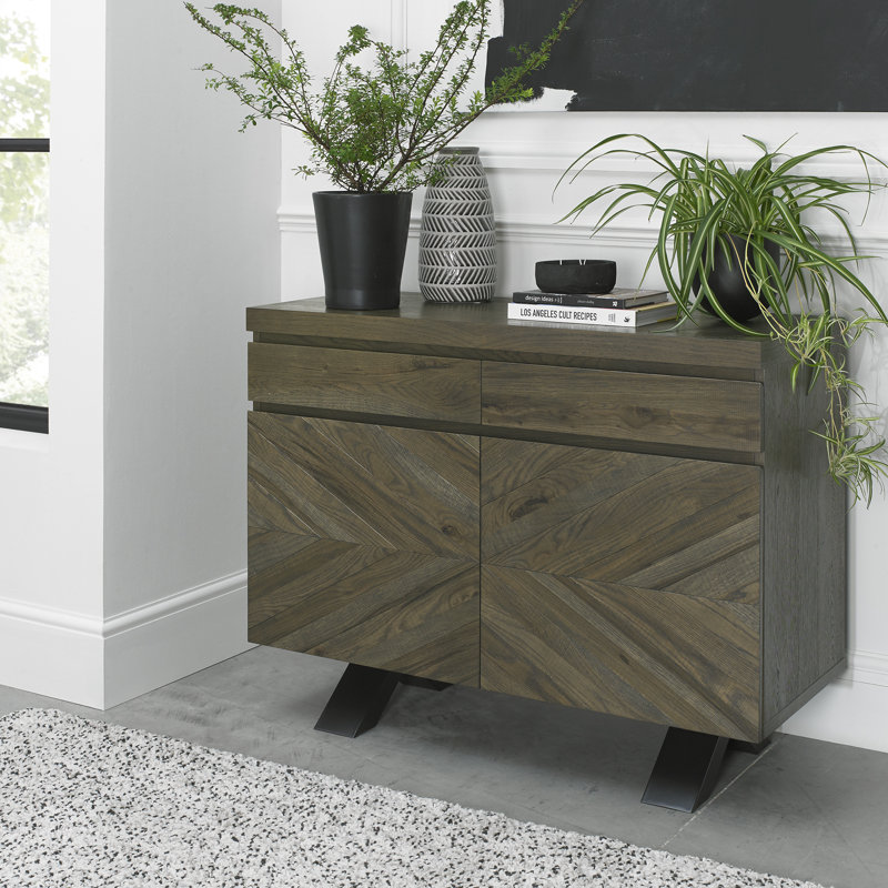 Aries 110cm Sideboard, Fumed Oak