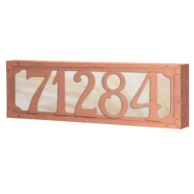 Plaque d'adresse murale personnalisable 120 V pour 5 numéros