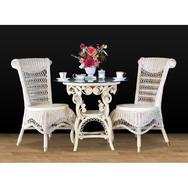Christian 2 - Person Pedestal Base Dining Set, Whitewash