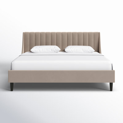 Helaina Upholstered Wingback Bed