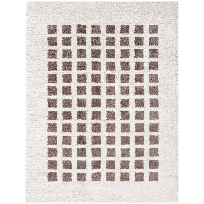 Fossay Modern Washable High-Pile Rug, Rectangle 160 x 213cm