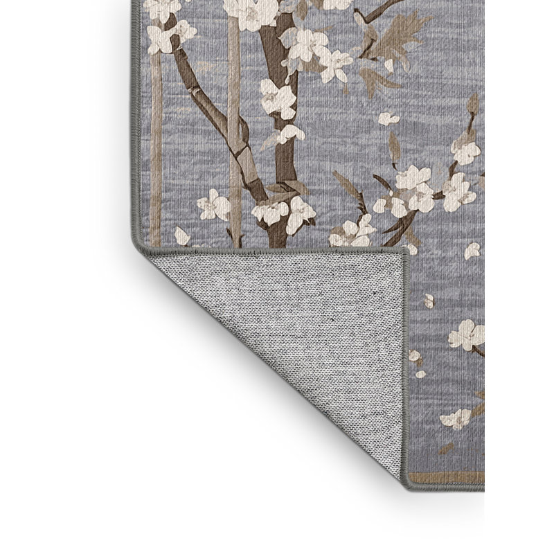 Tapis rose lavable à la machine, Carré 3 pi