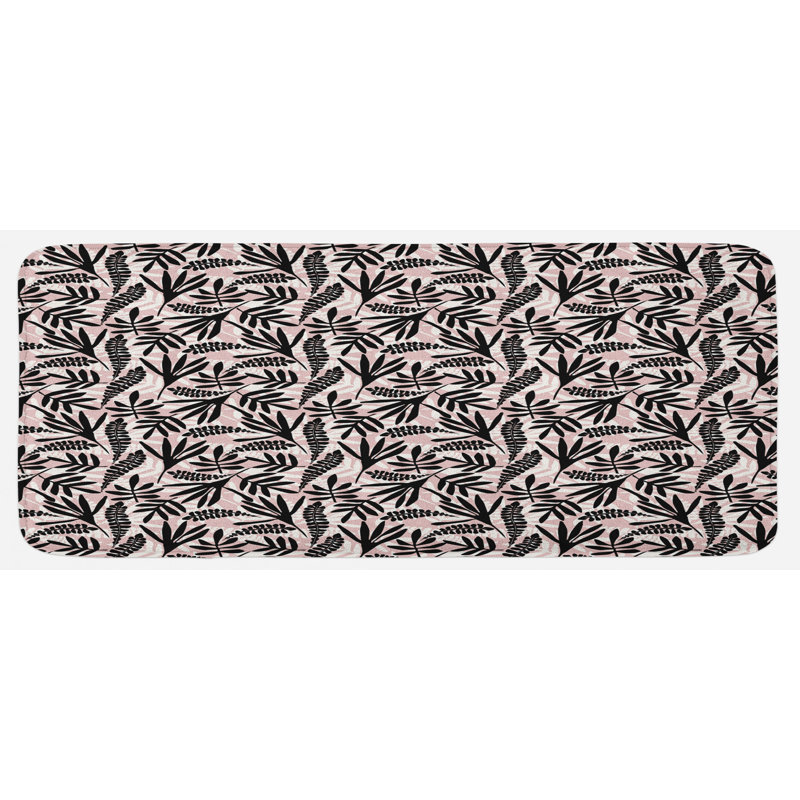 Tapis de cuisine à feuilles