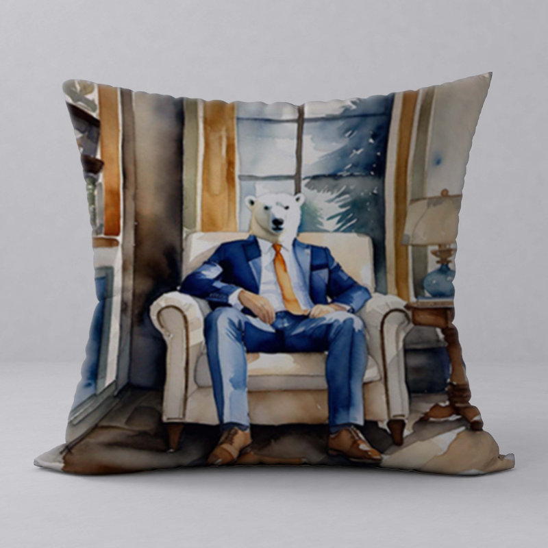 Polyester Throw Square Pillow Cover & Insert