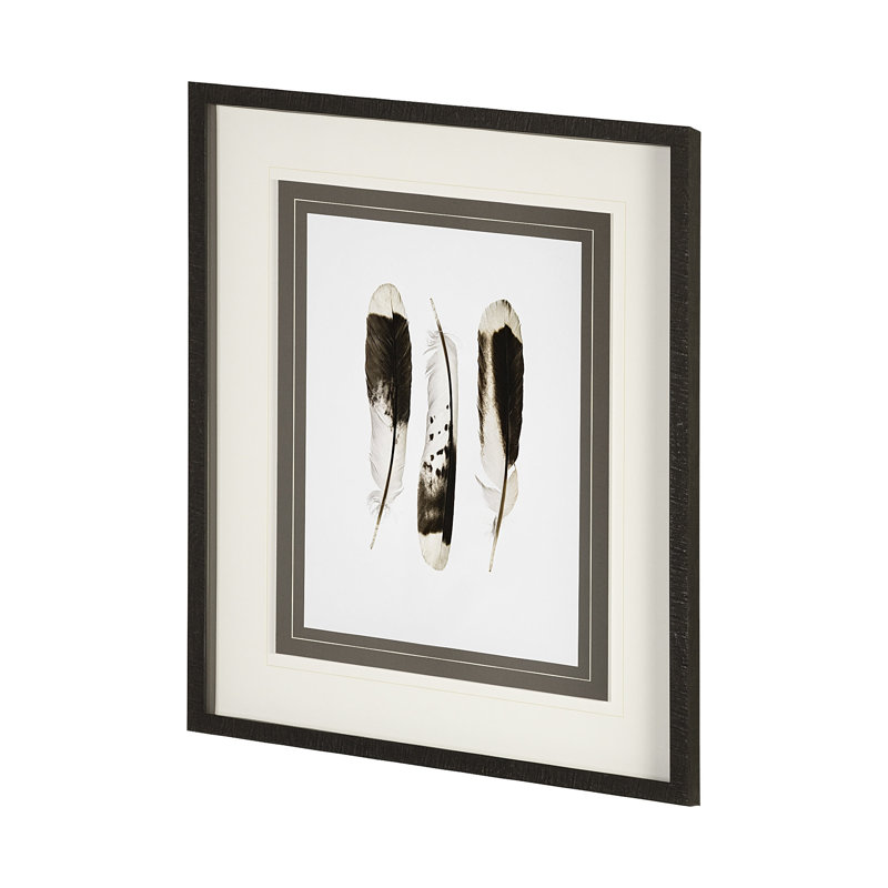 «Feathered Friends» par Nancy Crowell, reproduction d'art encadrée sous verre, Flock Together