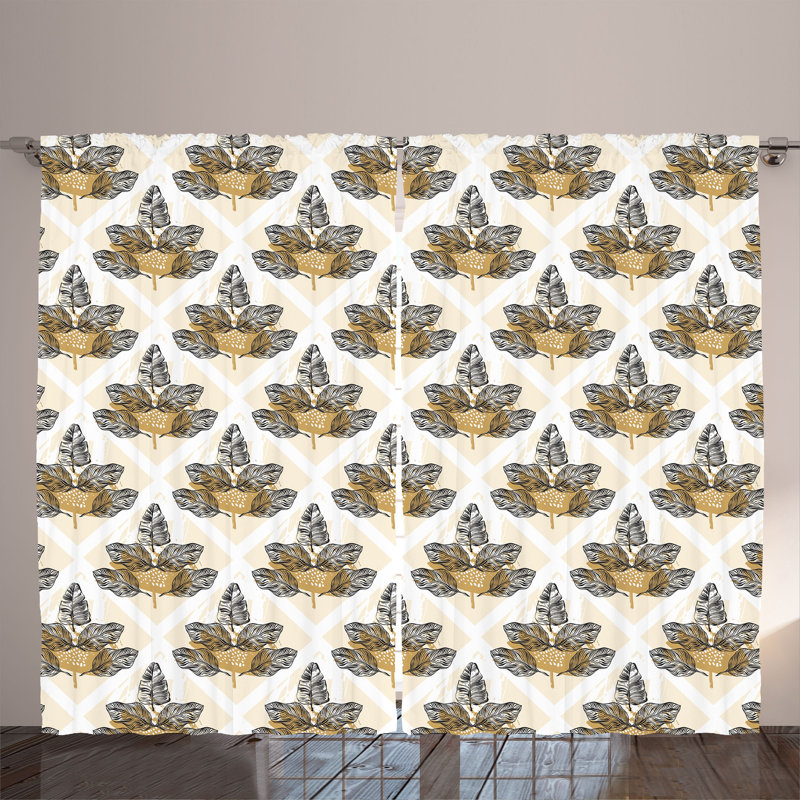 Semi Sheer Curtain Pair