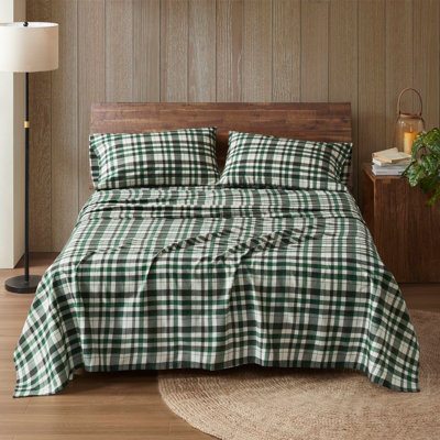 Ensemble de draps 4 pièces 100% flanelle de coton 4 pièces Cal King