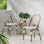 Ensemble de 2 chaises bistro d'extérieur en ratine et aluminium PE-1847064521