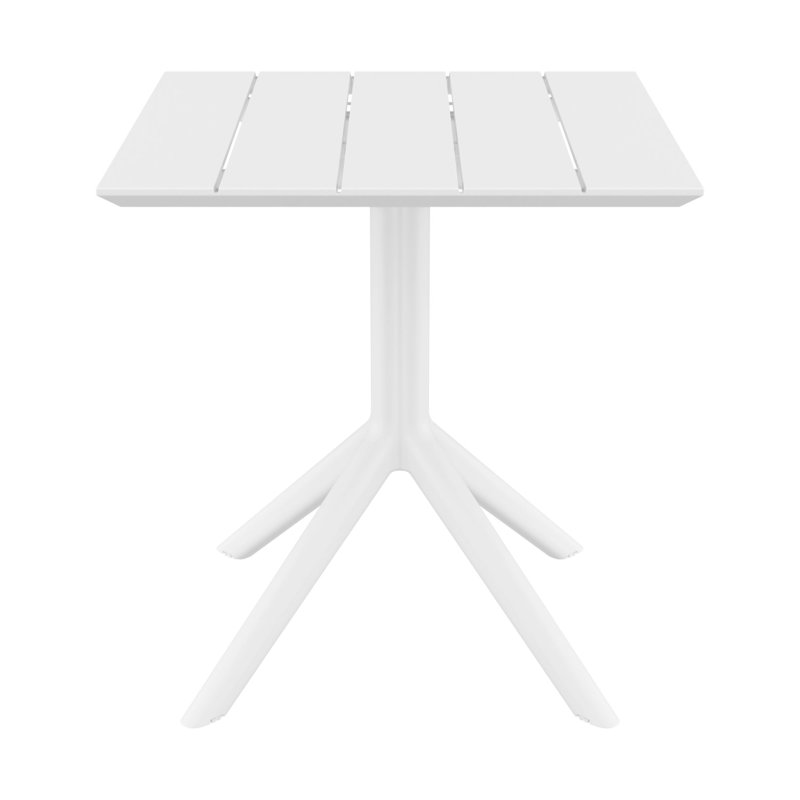 Paris Square Dining Table, 29" H x 27.5" W x 27.5" D, White