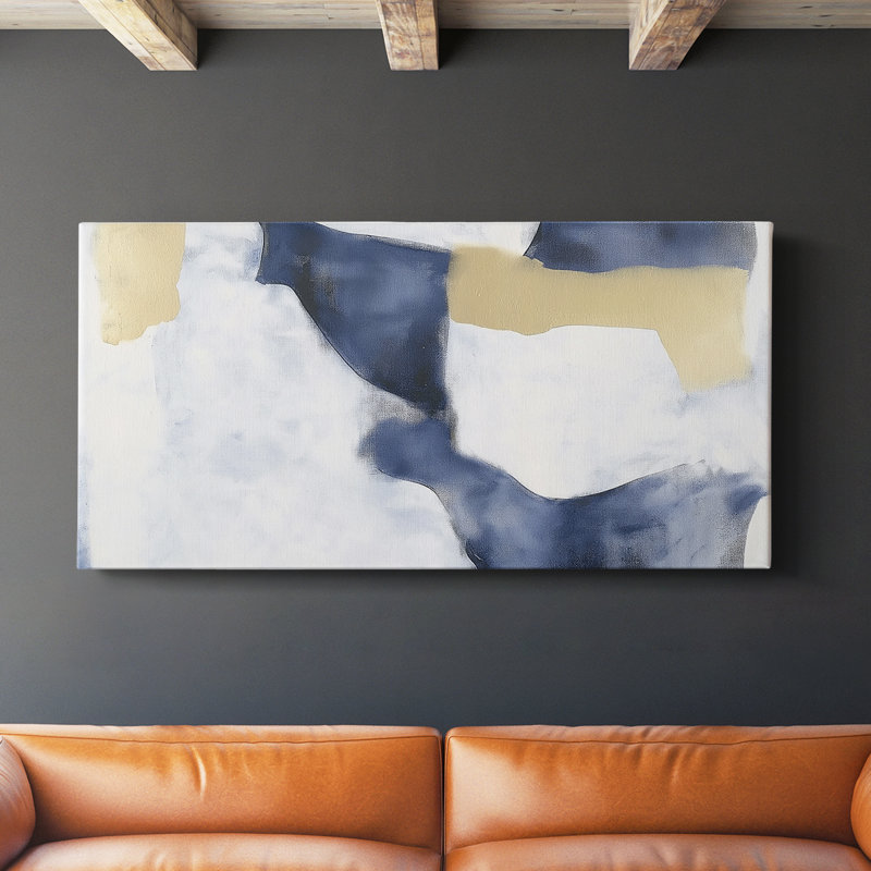 Abstrait Seris 6 # LXVI-Gallery, toile tendue, H 24 po x l 48 po