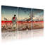Ensemble de 3 impressions sur toile Samurai Warrior-248012554