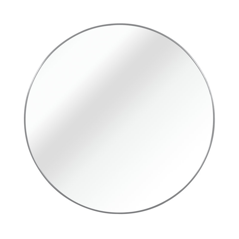Miroir de salle de bain 39 po, Argent, 39 po x 39 po, Rond