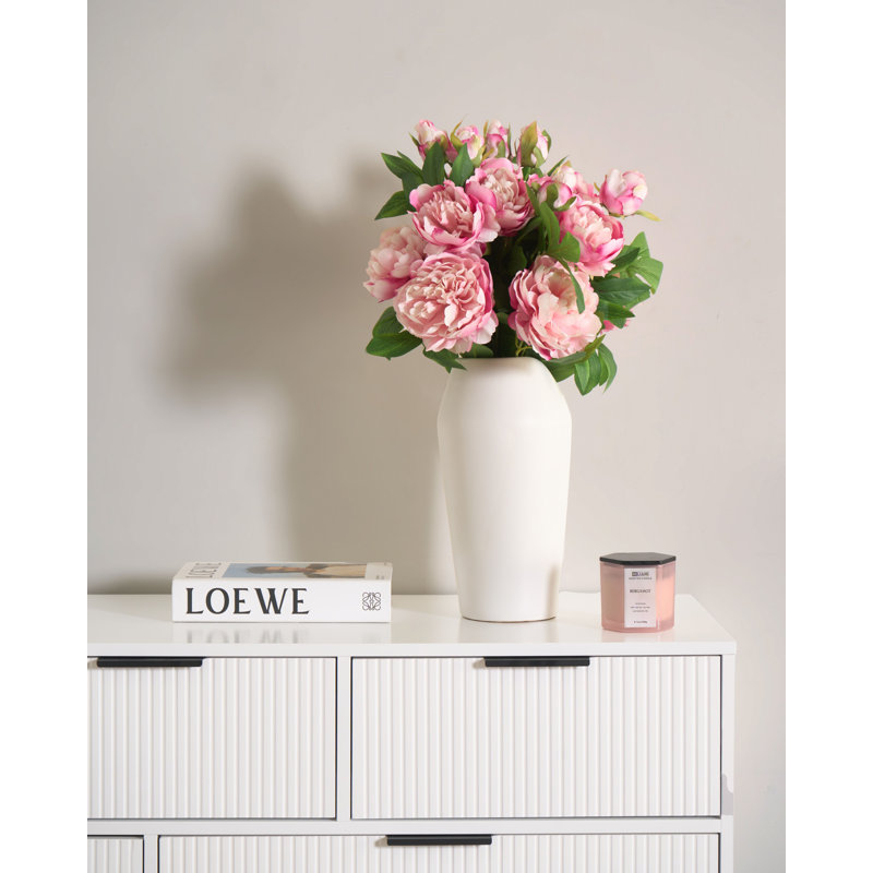 Fabric Peony Arrangement