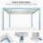 Aluminum Pergola with Roller Shade, 1 Short Side-97549381-97549382