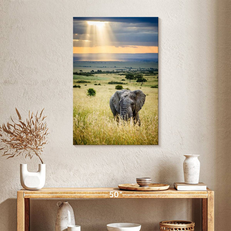 Brampt Savanna Elephant, 36" H x 24" W