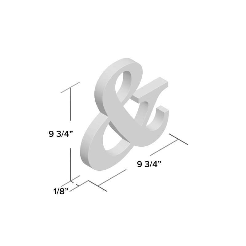 Text & Numbers Letter Block
