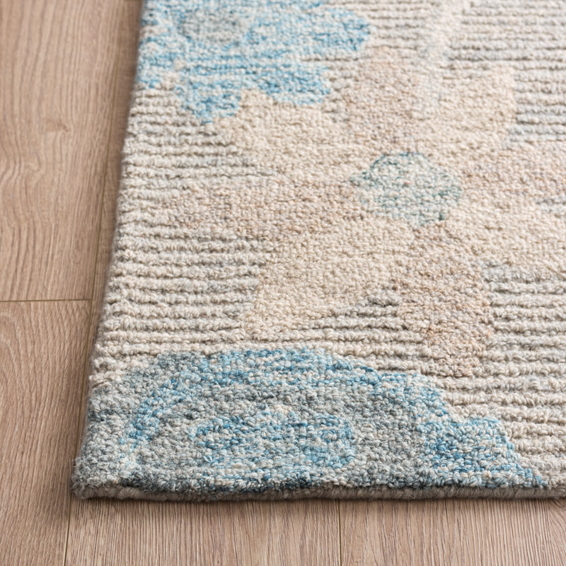 Metro 760 Hand Tufted 80% Wool; 20% Cotton Floral Rug, 4'-0" X 6'-0" Rectangle