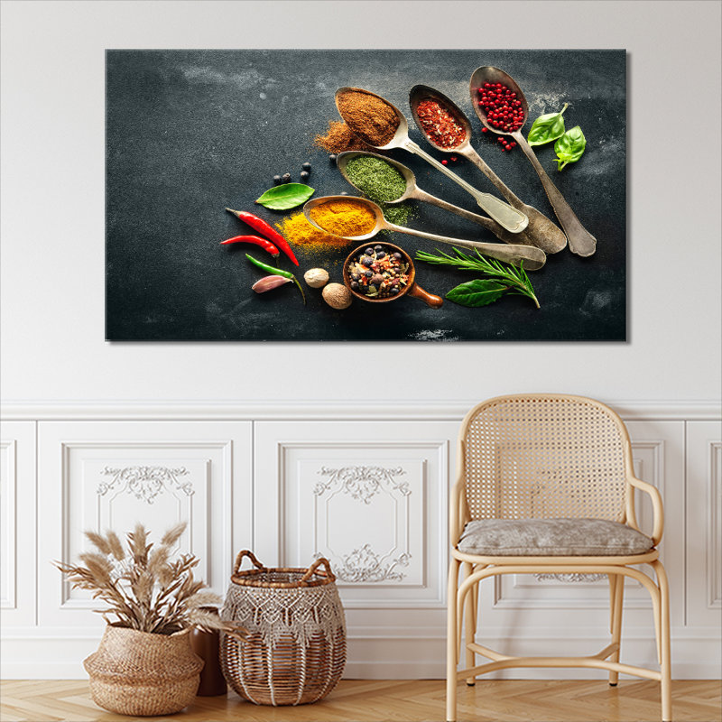 Food & Drink Collection Pinch Of Spice - Wrapped Canvas Print, 76cm H x 127cm W x 3.2cm D