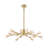 Transitional 16-Light Shiny Gold Metal Chandelier -28784336