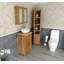 Slimline Compact 515mm Free-Standing Cloakroom Vanity Unit-1521238157