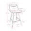 Tabouret de comptoir 26 po Baxter-70380810