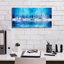 «Blue Abstract NYC Skyline» par Epic Portfolio, art mural sur toile-53307788
