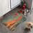 Vintage Sunset Art - Bone Shape Feeding Mat