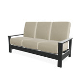 Leeward Marine Grade Polymer Deep Seating Cushion Three-Seat Sofa