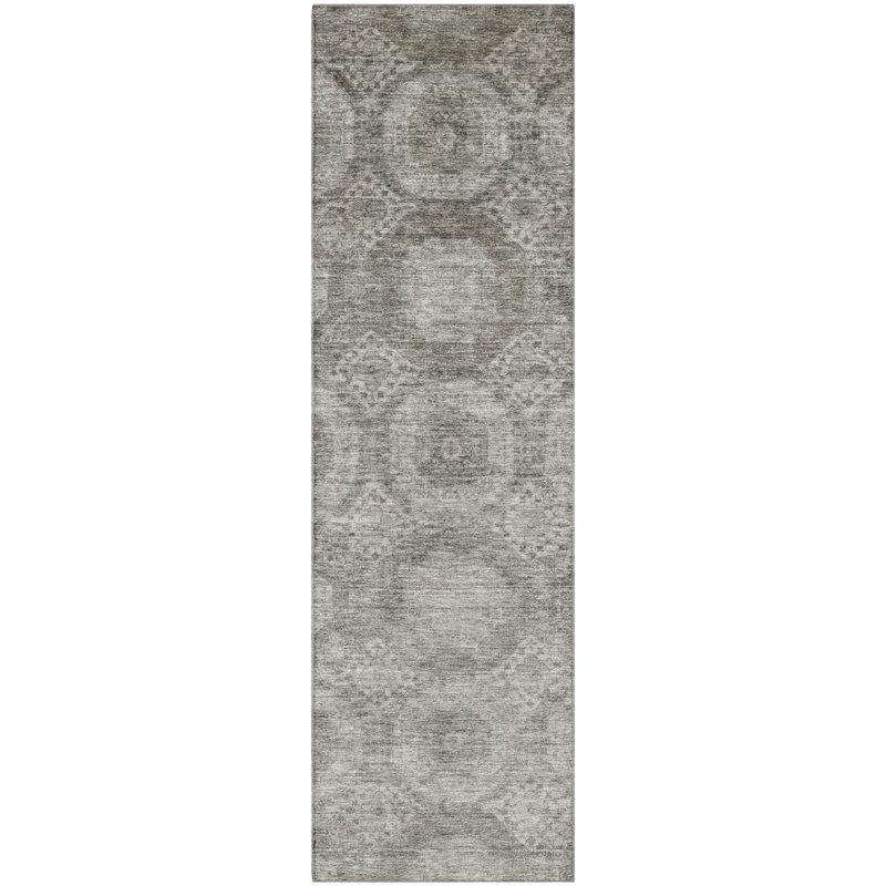 Premium Machine Washable Alaina AMF1925 Panels Rug, Runner 2'3" x 7'6"