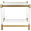 Table de bout avec rangement en verre Chantai-22788141