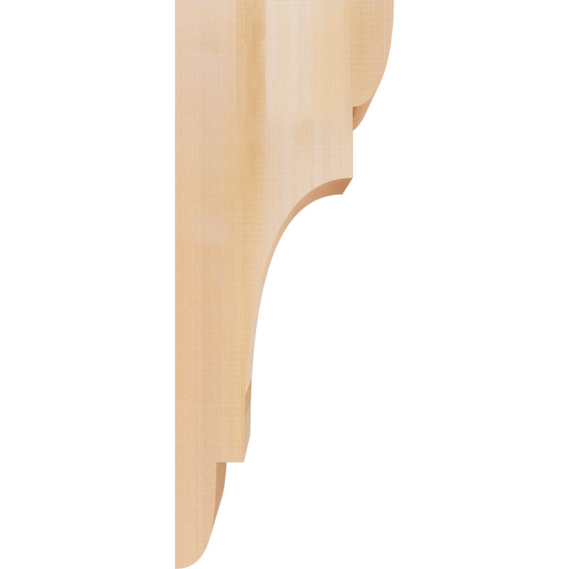 L 5 1/2 po x P 10 po x H 26 po New Brighton Smooth Corbel, cèdre rouge de l'Ouest, H 26 po x l 5,5 po x P 10 po, Cèdre rouge