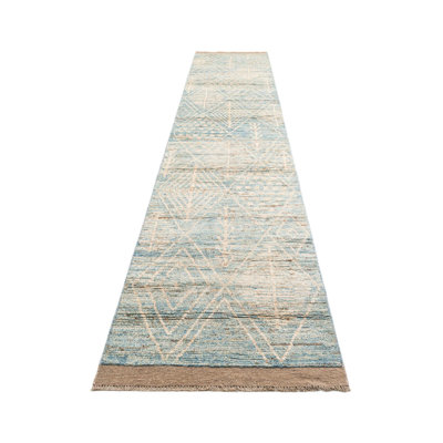 Tapis bleu clair Aabha
