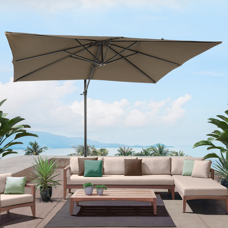 Parasol 96 po x 120 po Ruy, Tissu taupe