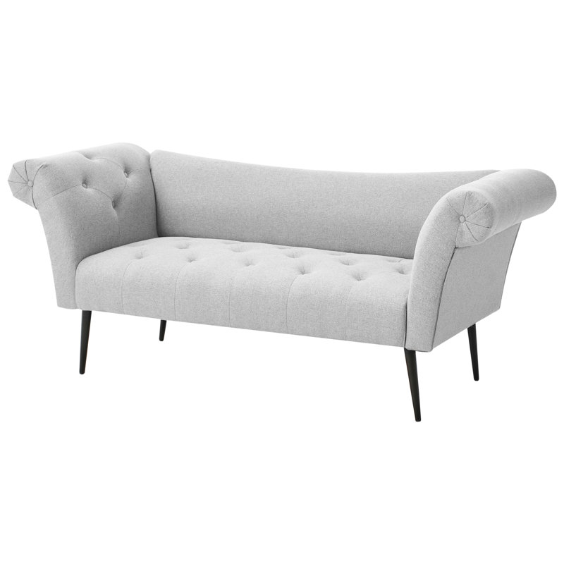 Chaise Longue NANTILLY Fabric, Grey